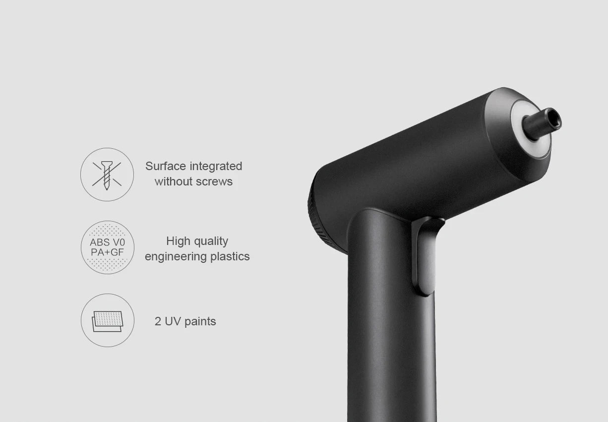 HomyDIY™ Xiaomi Mijia Electric Screwdriver 3.6V – 5N·m Torque, 12 S2 Bits, Rechargeable, Compact Home Tool
