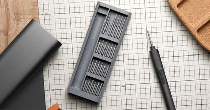 HomyDIY™ Xiaomi Mijia Electric Precision Screwdriver Kit – 24 Magnetic Bits for Phone, PC & Home Repair