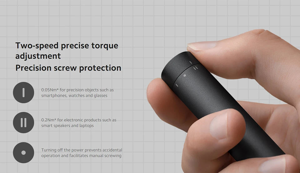 HomyDIY™ Xiaomi Mijia Electric Precision Screwdriver Kit – 24 Magnetic Bits for Phone, PC & Home Repair
