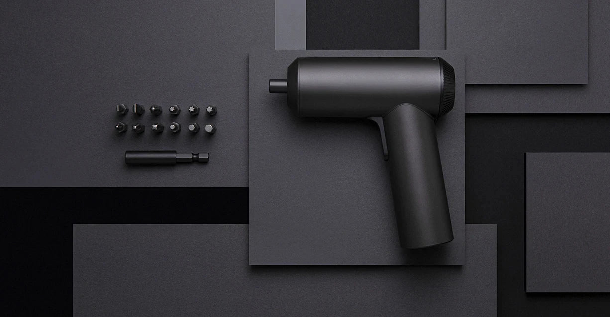 HomyDIY™ Xiaomi Mijia Electric Screwdriver 3.6V – 5N·m Torque, 12 S2 Bits, Rechargeable, Compact Home Tool