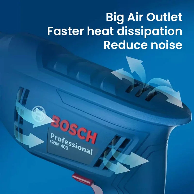 HomyDIY™ Bosch GBM 400KL Electric Drill – 400W Compact Corded Tool with Carrying Case